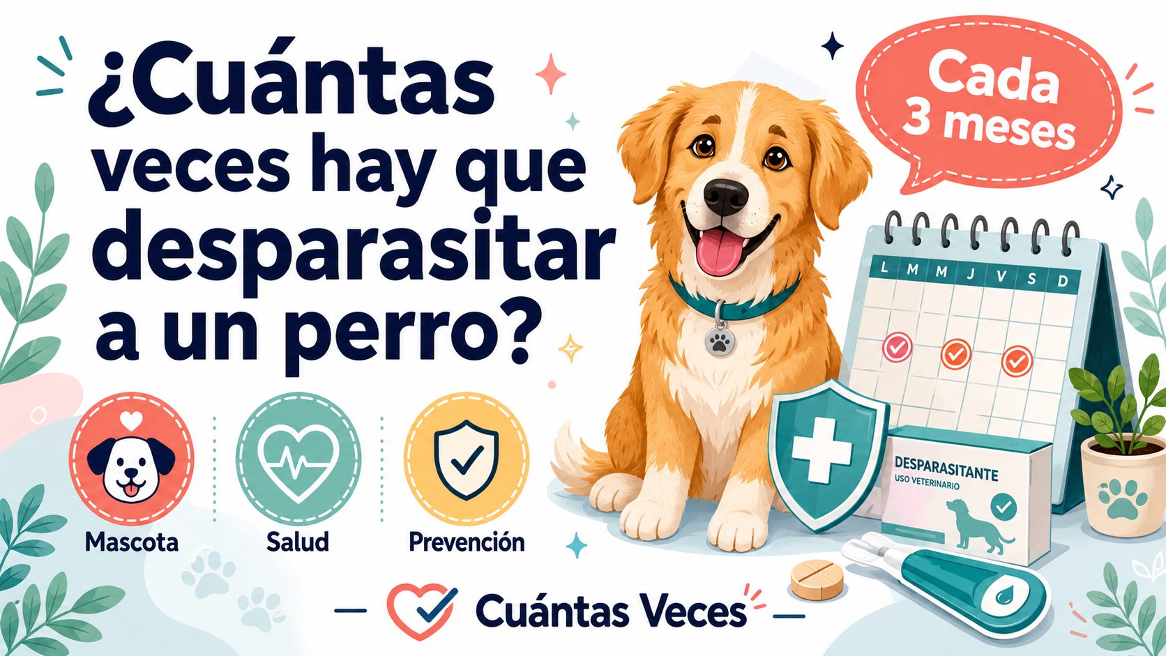 ¿Cuántas veces hay que desparasitar a un perro?