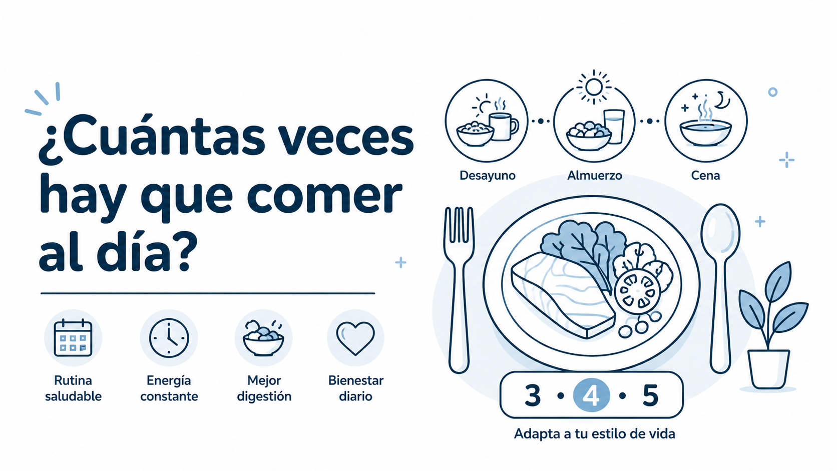 ¿Cuántas veces hay que comer al día?