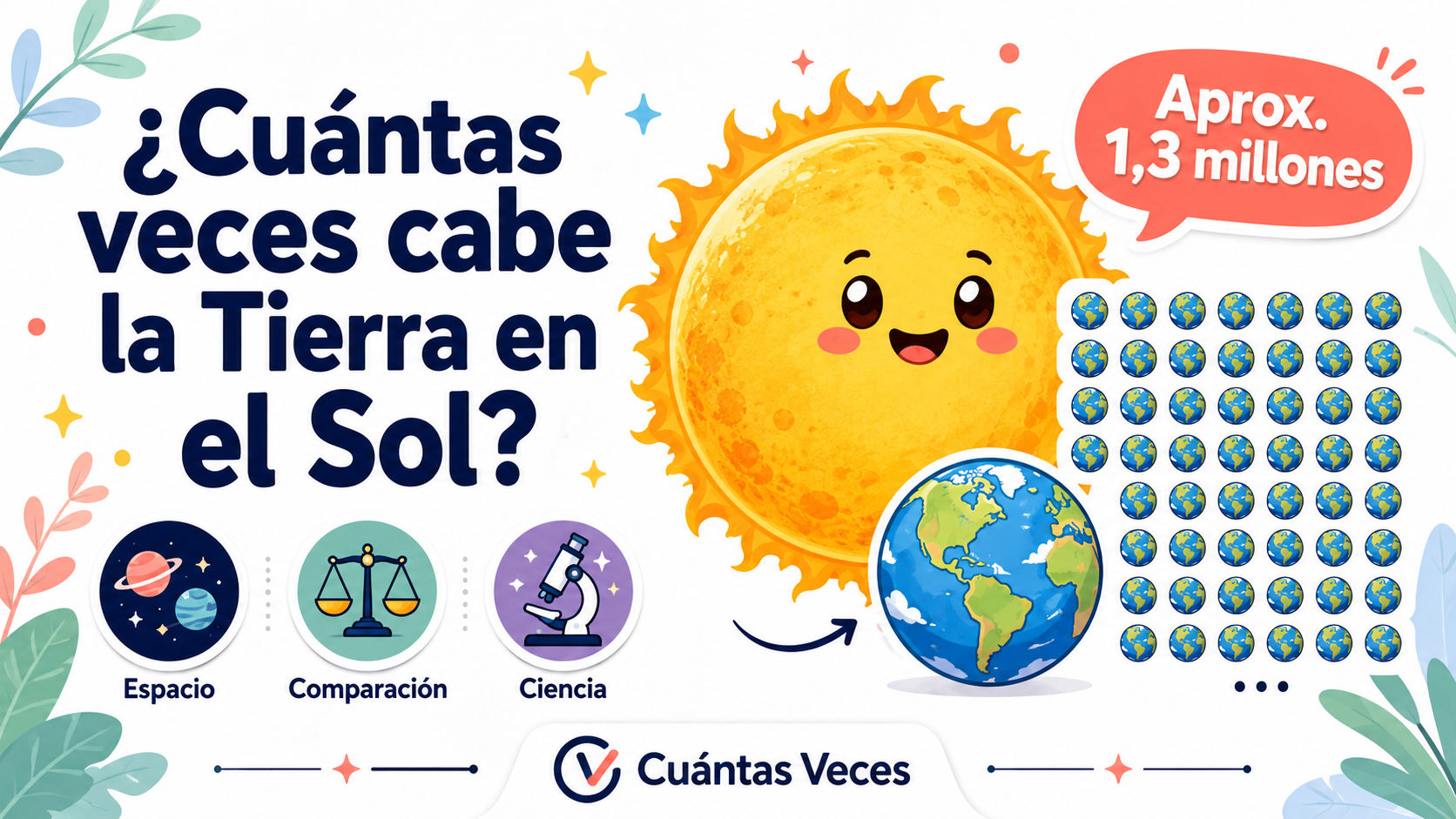 ¿Cuántas veces cabe la Tierra en el Sol? (la cifra es brutal)