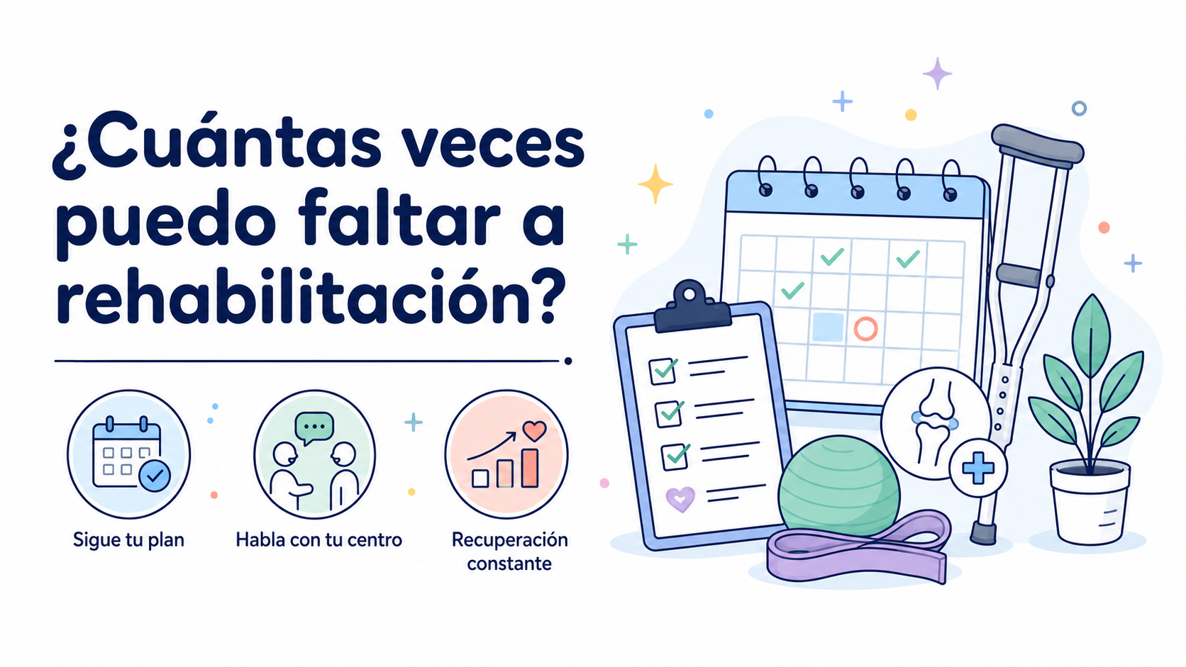 ¿Cuántas veces puedo faltar a rehabilitación estando de baja?