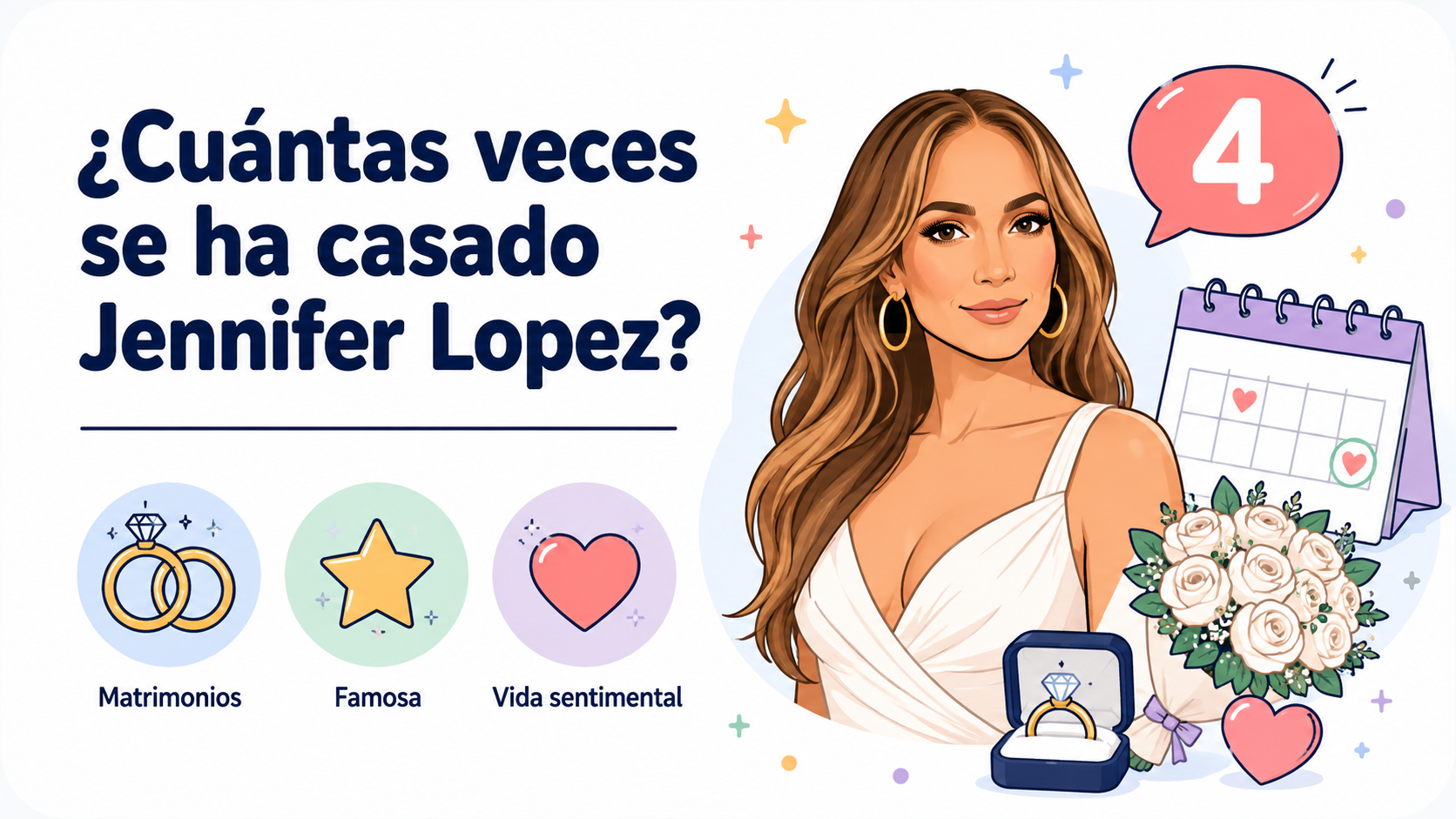 ¿Cuántas veces se ha casado Jennifer Lopez?