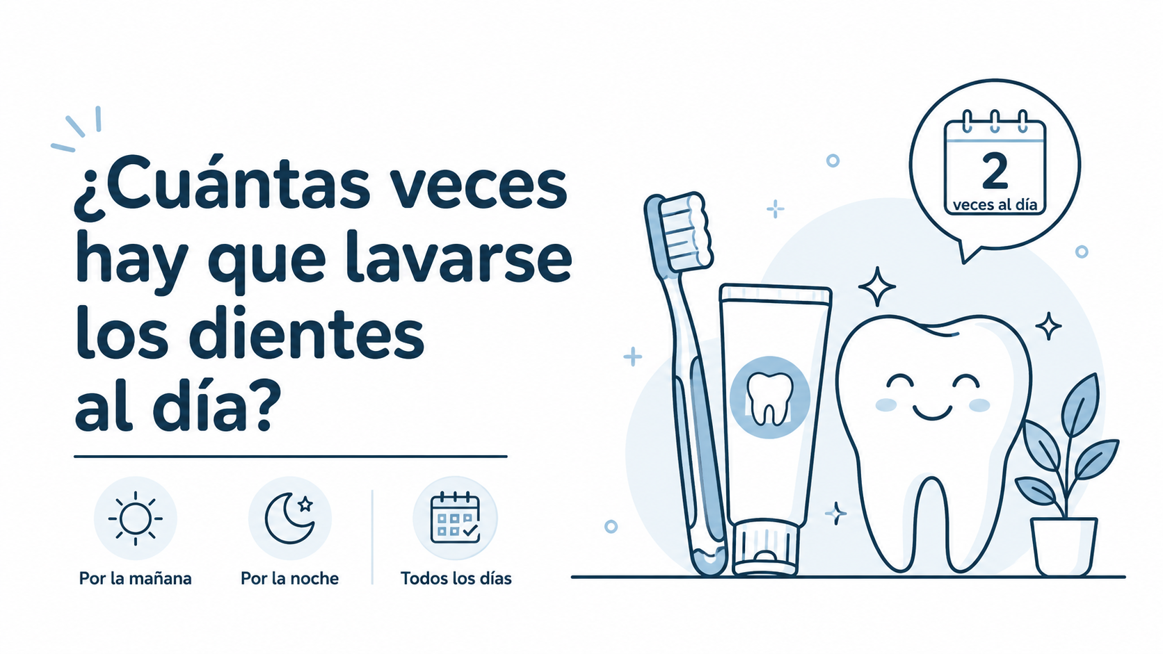 ¿Cuántas veces hay que lavarse los dientes al día?