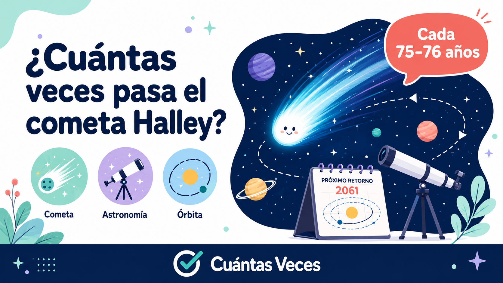 ¿Cuántas veces pasa el cometa Halley?